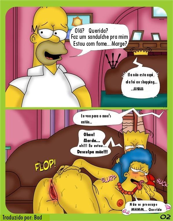Hentaihome-Os-Simpsons-Marge-bebada-fodendo-com-Bart-2 