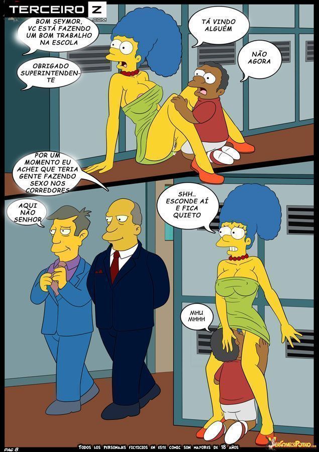 Marge-e-o-garanhão-da-escola-OS-Simpsons-XXX-9 