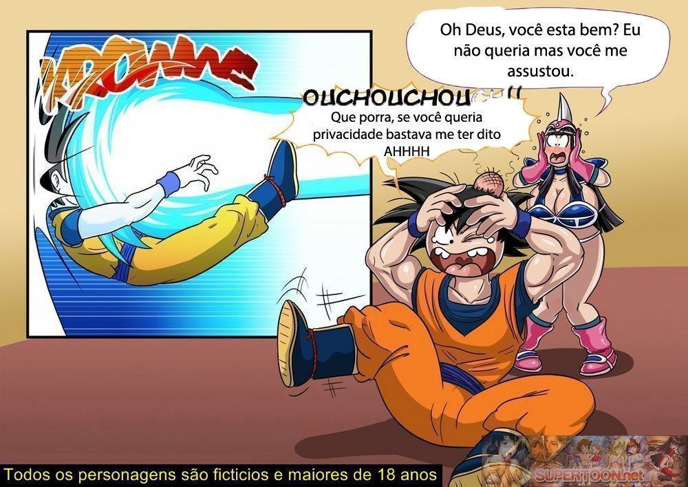 Chi Chi cai de boca no pauzão do Goku